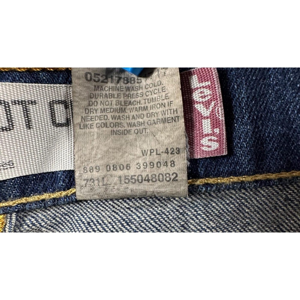 Levis 515 Bootcut Jeans Womens 16L Blue Medium Wash High Rise Stretch Denim - Picture 8 of 13